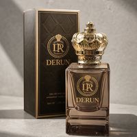 Flacon de parfum vide en gros 50 ml en verre avec atomiseur unique et boîte, conteneur cosmétique en vrac, logo personnalisé OEM