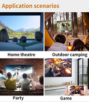 Lage MOQ fabrieks prijs YG300 Android9 WiFi LED Smart LCD projector 4K klaar zakformaat draagbare mini hoge helderheid