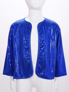 Chaqueta Bolero de Lentejuelas para Niñas, Chaqueta Corta con Frente Abierto para Danza, Ballet, Gimnasia, Actuaciones en Escenario, Patinaje Artístico, Personalizada - Product Image 5