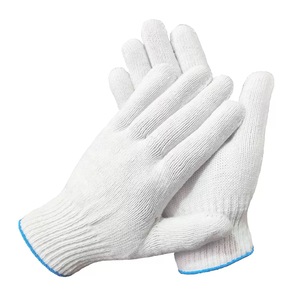 Guantes de Algodón Ligeros de Fábrica con Textura de Grano Blanco, Negros Multicolor, para Trabajo, Construcción, Cuarto Limpio, Resistentes al Frío y al Calor - Product Image 5