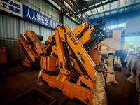 Grue de levage hydraulique à flèche articulée de 10 tonnes pour camion, fabriquée en Chine