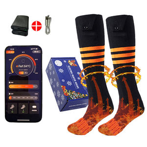 Chaussettes chauffantes électriques rechargeables Type-C, contrôle de la température à 4 niveaux, intelligentes pour le ski, l'hiver, les activités de plein air, personnalisables OEM CE, chaussettes chaudes - Product Image 1
