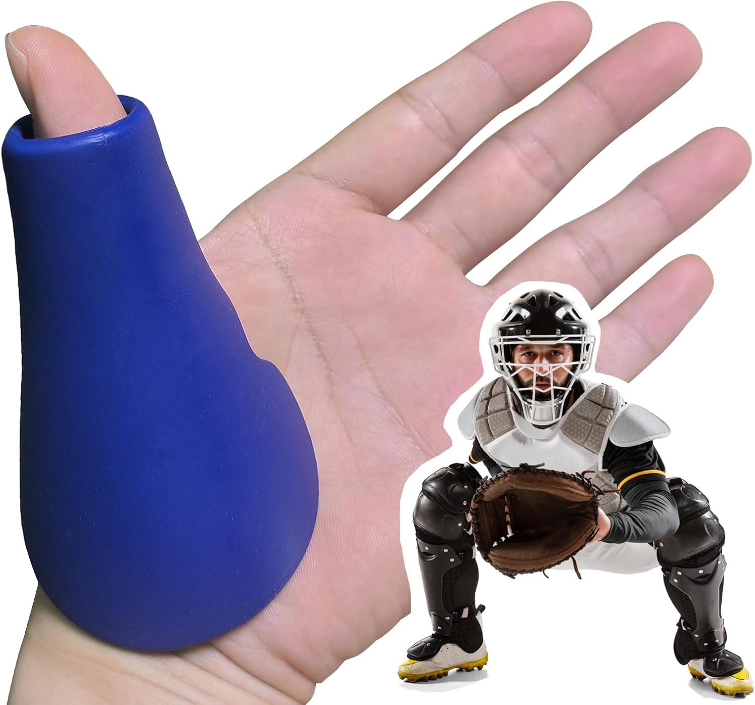 Baseball Thumb Guard in Action Baseball Thumb Guard in Action