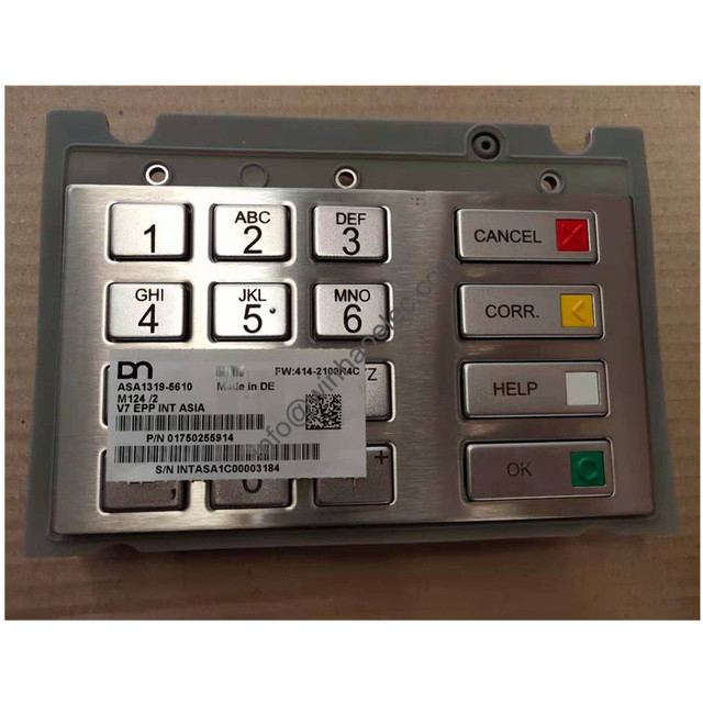 PC280N ATM Parts Epp V7 Keyboard Keypad Wincor EPPV7 AES PC 280N 01750255914 1750255914