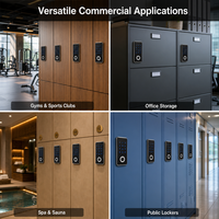 Serrure de casier intelligente à empreinte digitale, serrure de cabinet électronique numérique avec contrôle par application pour casiers en bois ou en métal de salle de sport ou de bureau