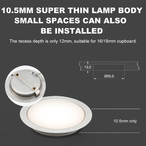 Éclairage de placard pour camping-car, spots LED encastrés 24V, IP44, acier inoxydable, <span class=keywords><strong>cuisine</strong></span>, salle de bain, garantie 5 ans - Product Image 6