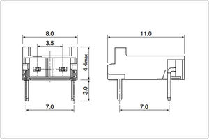 JST BD ขั้วต่อสายไฟพิทช์3.5มม. สำหรับหัวฉีดน้ำมันรถสามล้อไฟฟ้าเซ็นเซอร์เปลวไฟและจอแสดงผลแสงไฟ LCD - Product Image 4