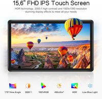 Neuer 15,6-Zoll Full HD 1080p IPS Touchscreen-Monitor mit VGA/DVI-Anschlüssen, 10-Punkt-Touch, Schwarz, Business-Serie, 3 Jahre Garantie