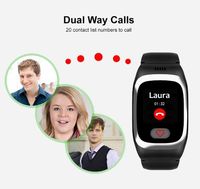 Pulsera Inteligente GSM para el Cuidado de Personas Mayores con Alerta SOS, Llamadas de Voz Bidireccionales, Ubicación GPS y Wifi en Tiempo Real, Monitor de Presión Arterial y Frecuencia Cardíaca