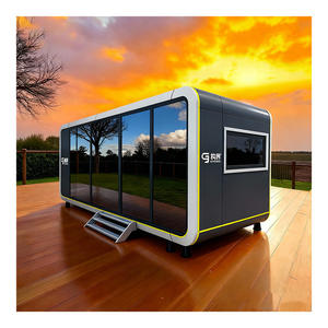 كبسولة فندقية مسبقة الصنع صديقة للبيئة OEM ODM، وحدة مكتبية للشقق والاستخدام الخارجي، مستودع على شكل تفاحة، للعقارات ومناطق التخييم والترفيه - Product Image 1