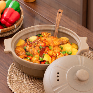 Original Unglazed Earthenware Casserole 2.5L Durable Stew Pot For Household And Commercial Use - Product Image 2
