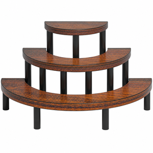 Présentoir de table moderne en bois à 3 niveaux, écologique, pour cupcakes, bijoux, parfums et figurines Funko Pop - Product Image 1
