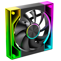 Ventilateur de boîtier PC gaming XINMAI 120mm ARGB PWM avec éclairage RGB effet miroir infini 3D, ventilateur de refroidissement pour ordinateur 5V 3 broches OEM ODM