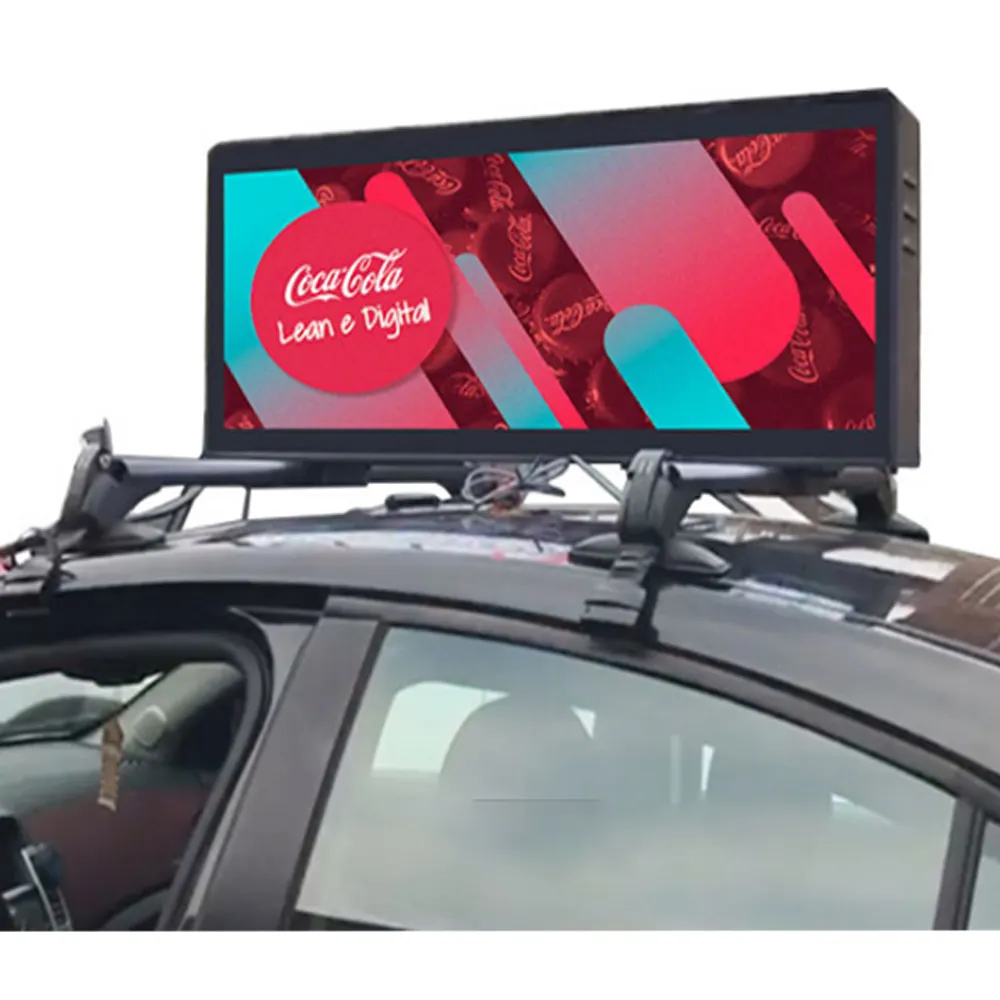 P3p4 Outdoor Waterdichte Slimme Bediening Taxi Top Led Display Led Auto Dak Display Voor Advertentie Taxi Dak Digitaal Scherm