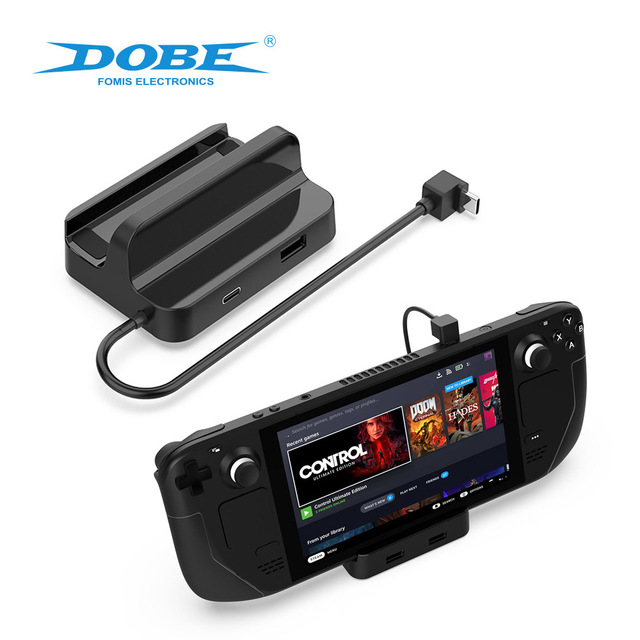 LD TY-2832 New Condition Console Base for Steam Deck Charging Dock with 2.0 USB Expansion Port