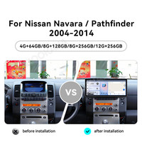 Autoradio MOOKAKA 15,8 pouces pour Nissan Navara / Pathfinder 2004-2014, stéréo quad-core Android, lecteur DVD GPS Navi, appareil stéréo