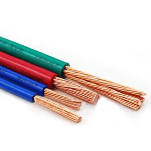 Harga kabel Per Meter ditarik keras tembaga kosong 95mm 120mm2 PVC kawat terisolasi kabel dekorasi rumah kawat listrik kabel terisolasi