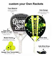 Raquette de padel Qingyu Sport Pala De Padel Genius édition limitée, panneau en fibre de carbone 3K-18K, certifiée 2026, originale