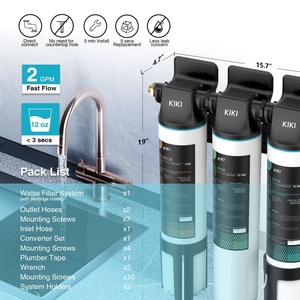 TW15 Sistema de filtro de agua debajo del fregadero de 3 etapas Reduce el 99.99% de plomo, cloro, cloramina, fluoruro, mal sabor y olor, conexión directa - Product Image 5