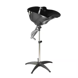 Bassin de lavage de cheveux portable en plastique réglable pour salon de coiffure, produit RTS - Product Image 1