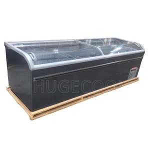 Commercial supermarket open display refrigerator showcase chest freezer for ice cream