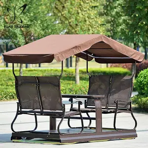 Chaise balançoire de jardin 4 places, hamac planeur, mobilier d'extérieur, patio, offre spéciale