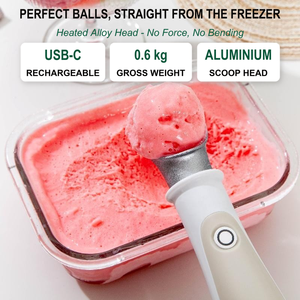 Cuillère à glace électrique pour la maison et les cafés, rechargeable par USB, cuillère à glace chauffante - Product Image 1