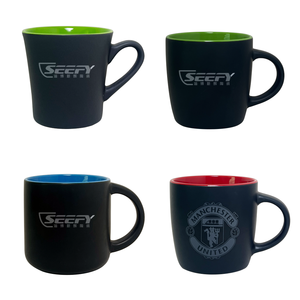 Taza <span class=keywords><strong>de</strong></span> cerámica color crema con textura acanalada en espiral y borde estilo esmaltado, para café, <span class=keywords><strong>de</strong></span> gres. Para comerciantes, agencias, proveedores y sociedades. - Product Image 6