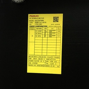 Moteur de broche AC FANUC A06B-1411-B150 d'origine, neuf, pour centre d'usinage, automatisation industrielle et applications plastiques - Product Image 2