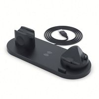 Chargeur sans fil portable 5 en 1 15W pour téléphone, écouteurs TWS, montre connectée