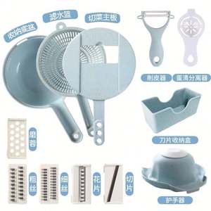 เครื่องหั่นผักอเนกประสงค์สำหรับดรอปชิปปิ้งบน Shopify, เครื่องแยกไข่ขาว, เครื่องขูด, เครื่องบดฟางข้าวสาลี, ที่ขูด - Product Image 4