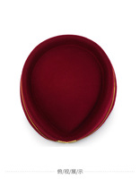 Boina de fieltro marrón de alta calidad para azafatas de aerolínea, gorra francesa blanca para mujer, ideal para exteriores.