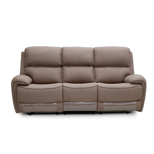 Geeksofa Furniture Modern <strong>Leather</strong> Manual Motion <strong>Recliner</strong> Sofa Set <strong>3</strong> 2 1 With Console &amp; Folding Down Table For Living Room - Product Image 3