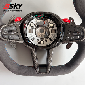 Volante Deportivo Personalizado de Gamuza para <span class=keywords><strong>BMW</strong></span> Serie G M3 G80 M4 G82 G20 G30 G38 M5 M6 F10 F30 F90 M8 X3m X4m X5m X6m G3x G1x G0x TY - Product Image 4