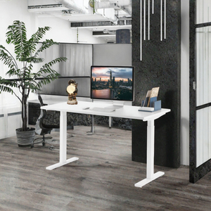 Modern Modular Extendable Convertible Metal Electric Vertical-lift Commercial Office <b>Desk</b> Height Adjustment Ergonomic Design - Product Image 3