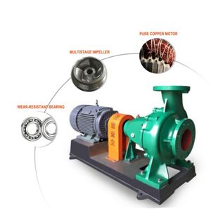 High Efficiency Single Stage Single <b>Suction</b> Horizontal End <b>Suction</b> <b>Pump</b> Energy Saving Industrial <b>Pump</b> for Clean Water Transfer - Product Image 1