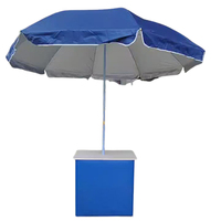Table de comptoir de promotion en aluminium portable PP bureau présentoir en plastique Table de marketing des ventes avec parapluie