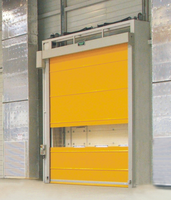 Puerta Seccional Industrial Automática de Acero Comercial 2025, Puerta Enrollable Rápida de PVC, Resistente al Viento, Colores Personalizados