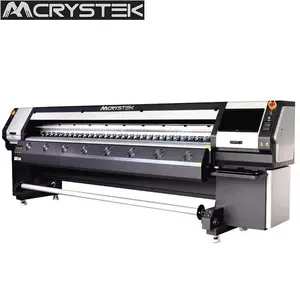 Crystek large format printer 3.2m solvent flex banner car sticker tarpaulin printing machine for sale