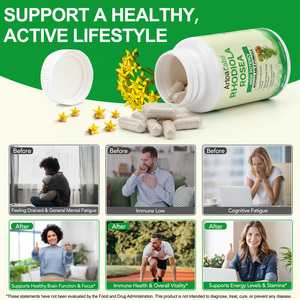 Integratore di Estratto di Rodiola <span class=keywords><strong>Rosea</strong></span> 500mg ArtoaLabs, Capsule di Rodiola <span class=keywords><strong>Rosea</strong></span> OEM Etichetta Privata per Concentrazione, Umore e Supporto Immunitario - Product Image 4