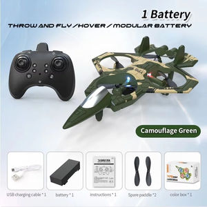 初心者キッズLEDリモートコントロールプラスチック航空機ドローン自動ホバーブラシレスモーター & 3Dビューモードカメラなし - Product Image 6