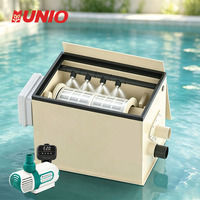 Système de filtration automatique autonettoyant pour bassin à poissons koï, avec tambour rotatif tout-en-un