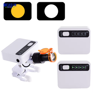 Lampe frontale dentaire 5W sans fil avec 2 batteries rechargeables, filtre jaune réglable pour loupe, laboratoire, loupe médicale - Product Image 2