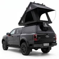 Auvent de camionnette avec tente de toit, tente de camping rigide entièrement en aluminium, compatible avec Toyota Hilux Revo 4x4 Ford Ranger Pickup