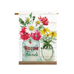 Bandera de jardín de doble cara, impresión por sublimación de temporada, barata - Product Image 2