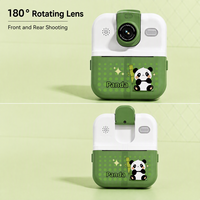 Kamera Instan Anak dengan 23 Bingkai Foto Seru, Pilihan Foto 48M, Lensa Putar 180 Derajat, Pencetakan Bluetooth, dan Permainan