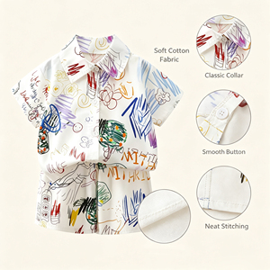 Abbigliamento per Bambini Personalizzabile con Stampa Serigrafica Set 2 Pezzi Maglietta e Pantaloncini ad Asciugatura Rapida per Ragazzi e Ragazze - Product Image 3