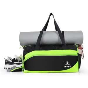 Большая водонепроницаемая сумка-тоут из ткани Оксфорд для йоги, переносная спортивная сумка, женская спортивная сумка, коврик для йоги, сумка для спортзала