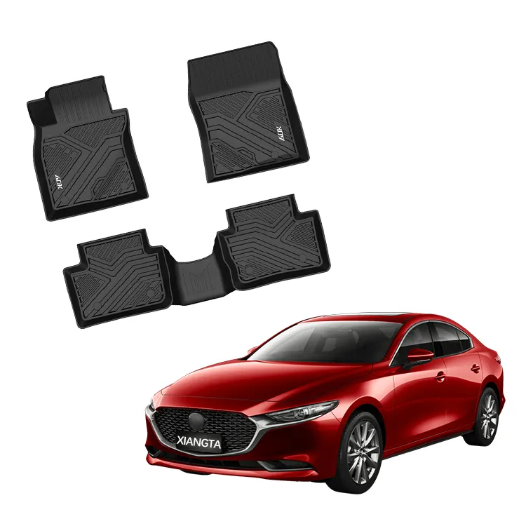 Hochwertiges TPE-Material Vordere hintere Automatten für Mazda Axela 2020 Tpe Automatten Autozubehör Boden matte