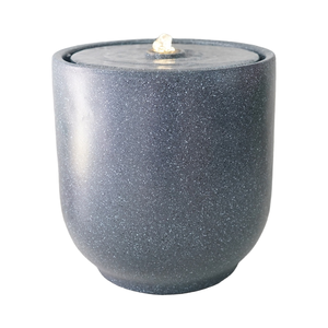 Fontaine en céramique étanche à énergie solaire, pompe extérieure au design moderne, diamètre 50 cm, cascades, ornements de <span class=keywords><strong>jardin</strong></span> paysager, maison - Product Image 1
